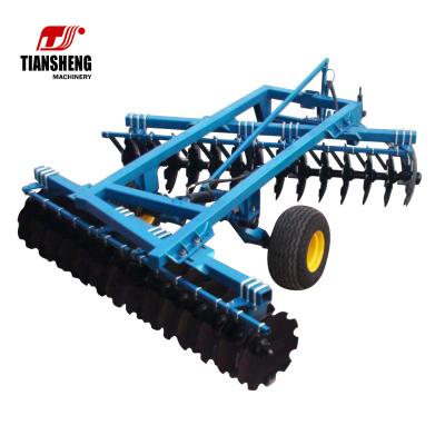 China Cultivate TIANSHENG Hydraulic Offset Tractor Powered Heavy Duty Offset Disc Harrow For To Cultivate Hard Soil for sale