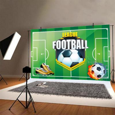 China Yiscaxia move 2021 most popular new football stadium green photo photography background material cloth for sale