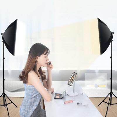 China Soft Professional Photography Box Light Set Led Monochromatic Temperature Professional Stepless Dimming Camera Photography Anchor Live Photography for sale