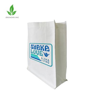 China Wholesale Reusable Biodegradable Bamboo Fiber Eco Friendly Nonwoven Tote Bag With Custom Printed Logo for sale