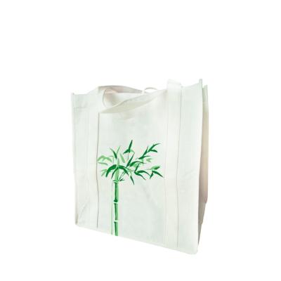 China Biodegradable Bamboo Tote Bags Transfer Printed Bag for Natural Bamboo Shopping Bag for sale