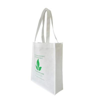 China Eco-friendly Customized Natural Logo Printing PLA Nonwoven Shopping Bag For Sale for sale