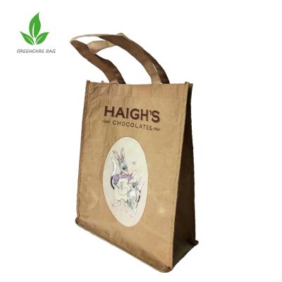 China Recyclable Paper Bags Gift Paper With Polyester Handle Bag for sale