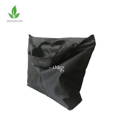 China Reclycled Recycled RPET Reusable Foldable Grocery Shopping Bag Vegetable Fruit Tote Shopping Bag With Pouch for sale