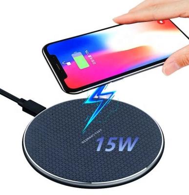 China Mobile Phone Amazon Bestselling 15W 10W Qi Wireless Charger Manufacturer Fast Charging Pad Led Light Radio For Iphone for sale