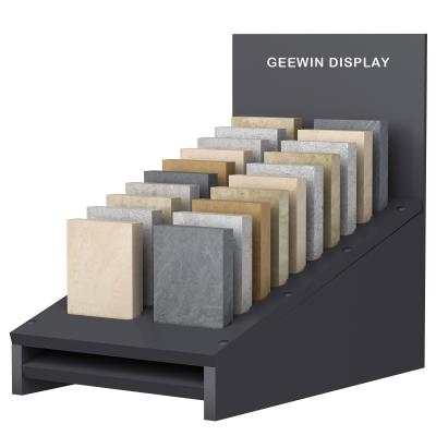 China Slots show high quality factory floor tiles artificial marble display racks for sale