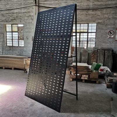 China Factory wholesale quality single sided metal single sided display rack for ceramic tiles for sale