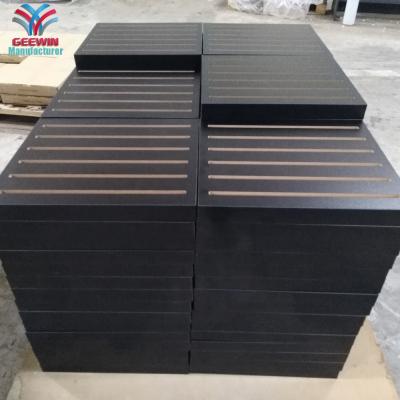 China Foshan Manufacturer Black Wooden Shop Eco - Friendly Material Display Stand For Tiles for sale