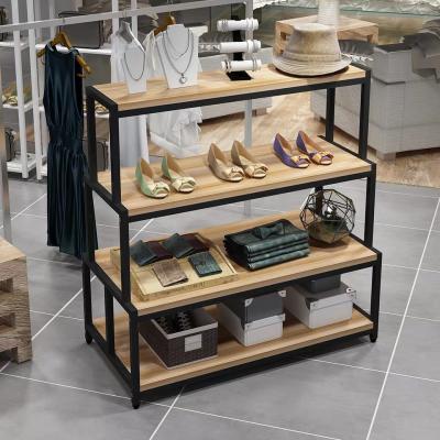 China Eco-friendly material factory direct modern shoe display rack metal shoe rack display for store for sale