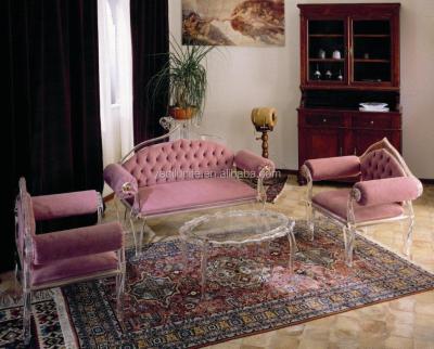 China Eco-friendly Delicate Colors Acrylic Single Sofa for sale