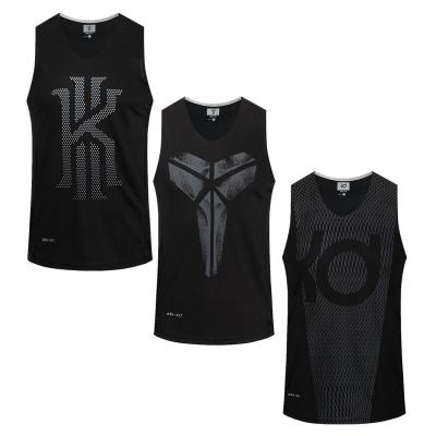 China Wholesale Mens Basketball Tank Tops Irving Durant Kobe Basketball Quick Dry Breathable Sleeveless Tank Tops Training Breathable Sports Tops for sale