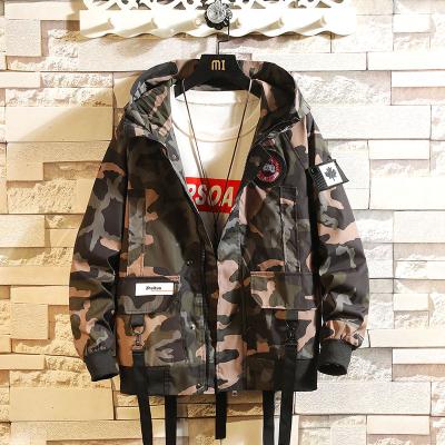 China New Spring and Autumn Men's Workwear Bomber Jacket Loose Oversize Plus Size Ropa Hombre Hot Sale Camouflage Zipper Jacket QUICK DRY for sale