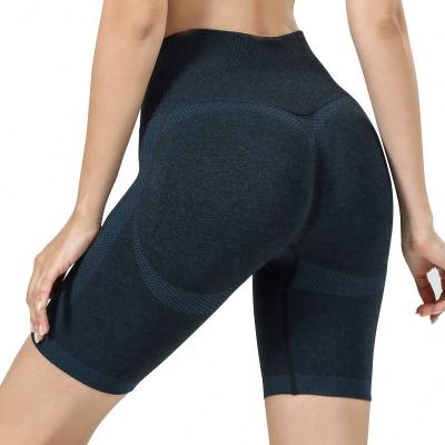 China Glorystar Women's High Waist Breathable Soft Comfort Compression Seamless Yoga Shorts crack! crack! for sale