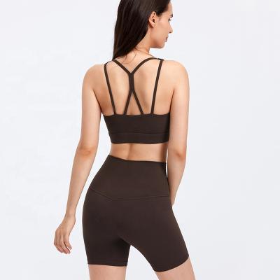 China 2021 New Breathable Wholesale Watermill Women's Yoga Wear Women's New Double-sided Sanding High Waist Sports Fitness Yoga Set for sale