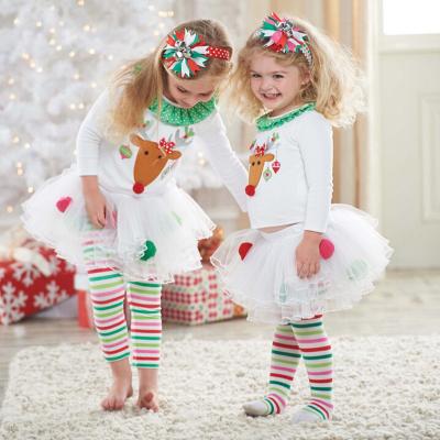 China Factory Wholesale Kids Christmas Boutique Clothing Outfit Girl Washable With Reasonable Price for sale