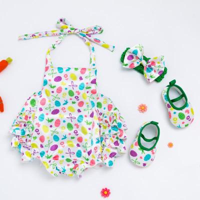 China Cotton Free Sample Well-designed Kids Floral Suspenders Easter Girl Costumes For Kids Girl for sale