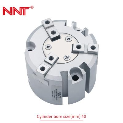 China NNT MHS3 3 Finger Pneumatic Gripper with Multiple Bore Size for sale