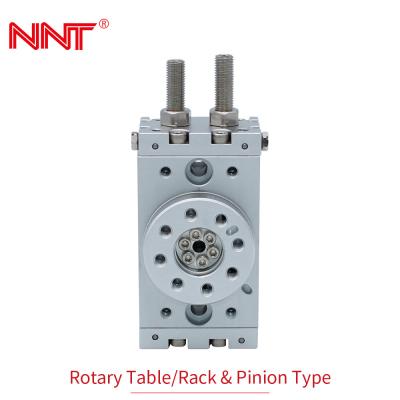 China NNT Rubber Bumper Rotary Air Cylinder No Lubrication Compact Cylinder for sale