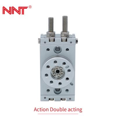 China Aluminum Rotary Air Cylinder , Compact Rotary Air Actuators Integrated Table for sale