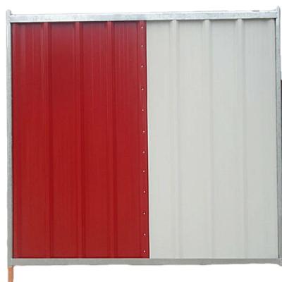 China Easily Assembled Temporary Construction Palisade Fence 1.8x2.24m Corrugate Colorbond for sale