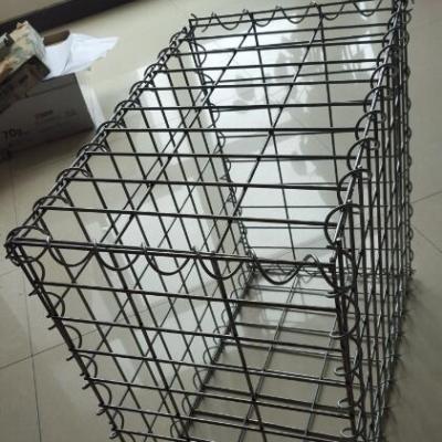 China Dutch Weave Galvanized Stone Wire Mesh 2X1X1M Gabion Basket Box Cage Fence Retaining Wall Garden Fence for sale