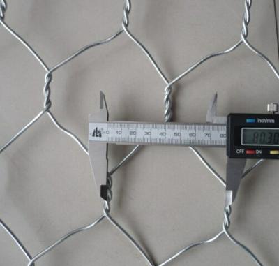 China Gabions 80*100 mm hot-dipped galvanized hexagonal gabion box for sale