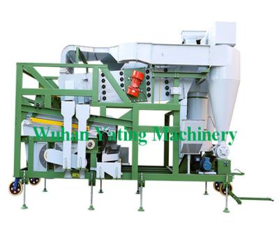 China Energy Saving Bean Gravity Grain Cleaner With Gravity Screen And Vibration Sieve for sale