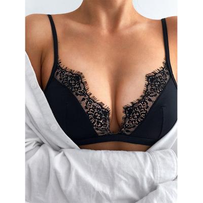 China SuperThin QUICK DRY Mayor Wire Free Women Ultra Thin Bralette Por Cup Bra Unpadded Bra Without Steel Rims for sale