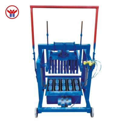 China Building Material Shops Manual High Quality Semi Automatic Block Making Machine Cement Concrete Block Making Machine For Sale for sale