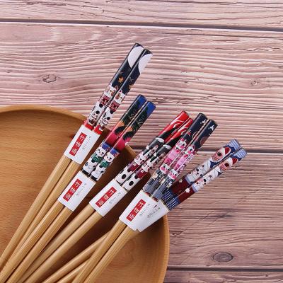 China Viable Japanese Wooden Cartoon Character Design Chopsticks Gift Set for sale