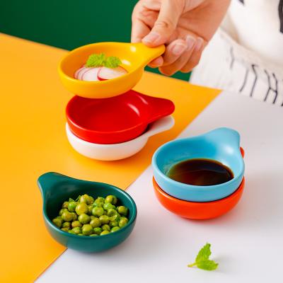 China Viable Small Soy Sauce Container Round Snack Bowl Seasoning Dish Bowl for sale