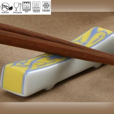 China Contemporary Porcelain Chopsticks Rack Ceramic Chopsticks Rest Chopsticks Rack for sale