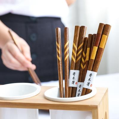 China Nordic Sandalwood Wooden Chopsticks 23.5cm Japanese Viable Style with Wax Oil for sale