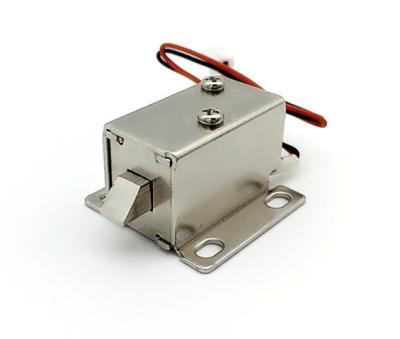 China Open Frame 6VDC 12V 24V DC Solenoid Electric Cabinet Lock Push Pull Electric Solenoid Lock for sale