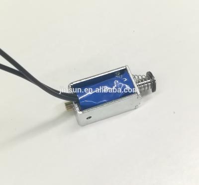 China JSO-0421 3-5mm linear reciprocating stroke mini solenoid, 12V/24V small solenoid for sale