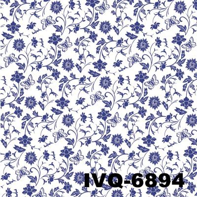 China Printing Popular Flower Water Transfer Printing Film China Hydraulic Dipping Film , Blue And White for sale