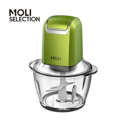 China Sustainable Multifunctional Electric Meat&Vegetable Cleaver Pick Moli Food Processor Mini Glass Bowl 1000ml for sale