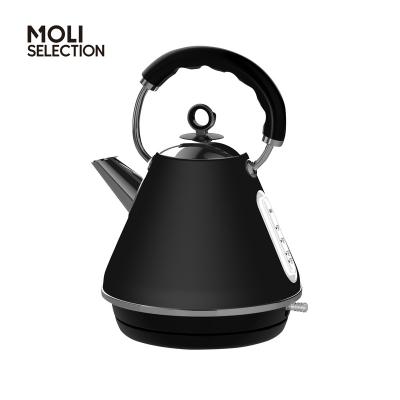 China 360 Degree Protection 1.7L Low Rotation Dry Use Family Boiling Kettle Stainless Steel Cordless Electric Kettle for sale