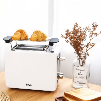 China Hot Sale Household Moli Selection Toaster 2 Slice With Stainless Steel Panel Browning Electric Household Bread Toaster for sale