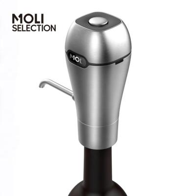 China Modern High Quality Automatic Electric Pump Aerator Wine Aerator Household Selection Moli Wine Decanter for sale