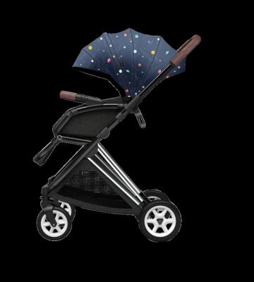 China High quality polyester baby stroller lightweight four wheel simple design with portable baby recliner stroller for sale