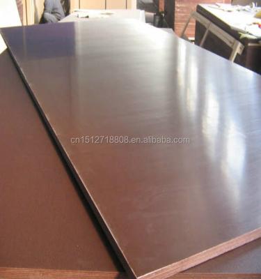 China Brown industrial high quality film faced plywood with hardwood core and 9/12/15/18 mm thickness for sale