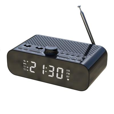 China PORTABLE LED Display Alarm Clock Radio with BT Speaker BT-A5 FM Clock Radio Te koop