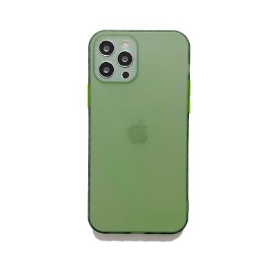 中国 Transparent Clear Clear Matte Soft Silicone TPU Anti-fall For Iphone 12 pro Max Case 販売のため