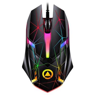 Cina comfortable & 1200DPI Durable Fit 3 Buttons 1.28m Optical Mouse Brightness Colorful Wired Desktop Gaming Mouse USB Interface For Offices Laptop in vendita