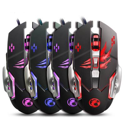 China comfortable & Durable 3200 DPI Silent Mice With LED Backlight 6 Button Computer Mouse Ergonomic USB Gamer Wired Gaming Mouse à venda