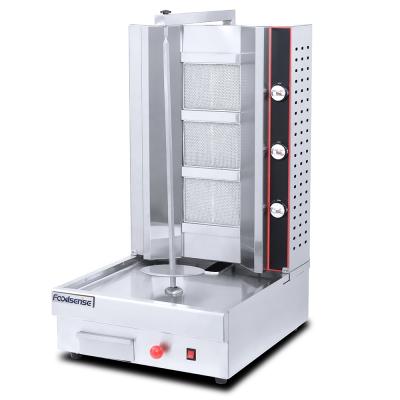 China Reataurant / Hotel Commercial Vertical Gas Chicken Shawarma Machine 2 Burners Shawarma Machine for sale