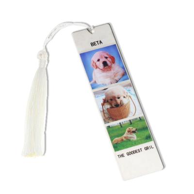 China Europe Gifts And Crafts Fancy Personalized Bookmark Metal Bookmarks With Tassels UV Print Bookmark Gifts for sale