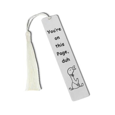 China Europe Cute Bookmark for Friends Book Lovers Valentines Birthday Christmas Graduation Gift  Funny Duck Bookmark for Reader for sale