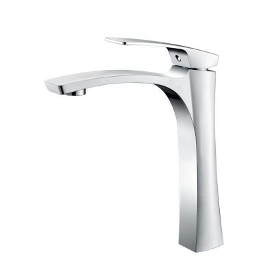 China Contemporary Single Handle Single Hole Single Hole Shape Body Bathroom Sink Mixer Tap Large Metered Faucet for sale